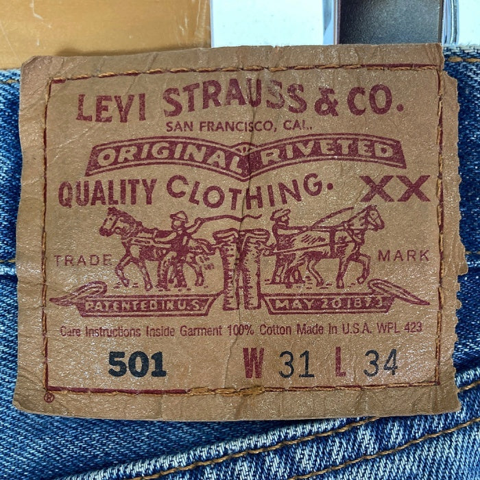 LEVI'S リーバイス 501 6501-0193 FOR WOMAN デニムパンツ  USA製 ライトインディゴ sizeW31 瑞穂店