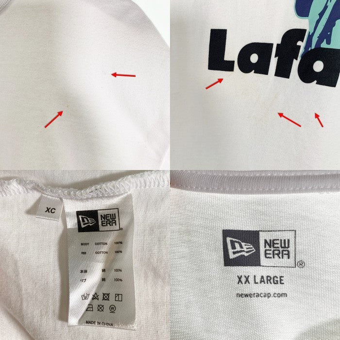 EXAMPLE エグザンプル NEW ERA ニューエラ Lafayette ラファイエット Liberty Enlightening the World S/S TEE 半袖 Tシャツ ホワイト Size XXL 福生店