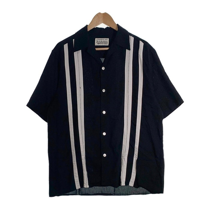 WACKO MARIA ワコマリア 23SS TWO-TONE 50's SHIRT ツートーン 50's 半袖 シャツ ブラック ホワイト Size M 福生店