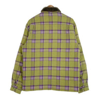SUPREME シュプリーム 21AW Faux Fur Collar Flannel Shirt フェイクファーカラー フランネルシャツ グリーン 中綿 Size M 福生店