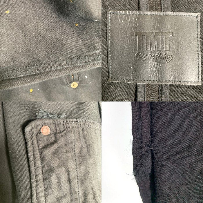 TMT ティーエムティー 19AW BLACK DENIM TRACK JACKET ブラックデニム トラックジャケット USED/ペンキ加工 TJK-F1904 Size L 福生店