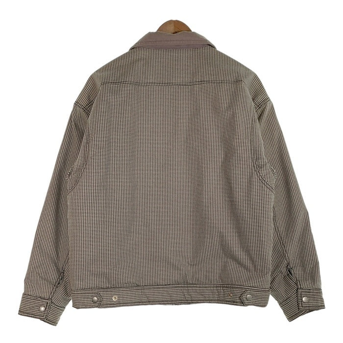 STUSSY ステューシー Drizzler Plaid Bomber Jacket ドリズラー プレイド ボンバージャケット チェック 中綿 グレー 215146 Size S 福生店