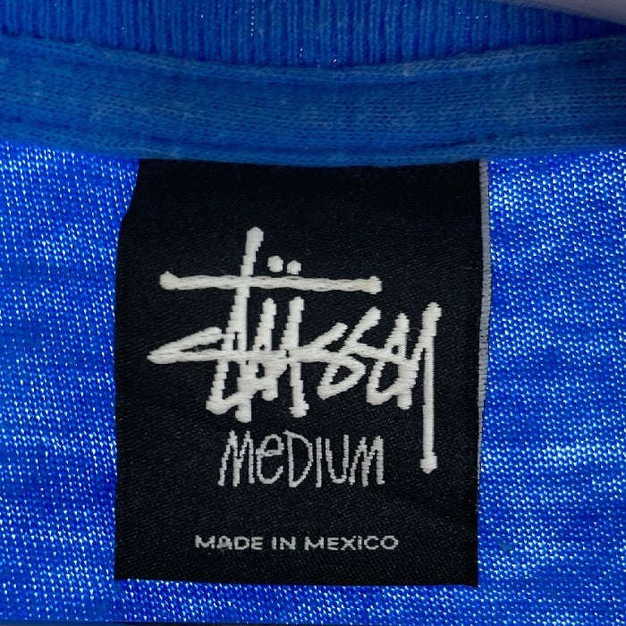 STUSSY ステューシー ワールドツアー Tシャツ ブルー sizeM 瑞穂店