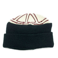 6crayon シックスクレヨン ピースマーク アクリルニットビーニー ニットキャップ ブラック 福生店