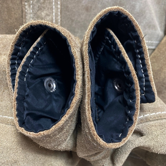 70`s Sears シアーズ スウェードレザーシャツ スナップボタン ベージュ Size M相当 瑞穂店