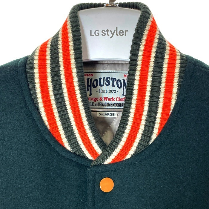 HOUSTON ヒューストン 51189 メルトンアワードジャケット グリーン sizeXL 瑞穂店