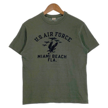 WAREHOUSE ウエアハウス U.S.AIR FORCE MIAMI BEACH FLA. プリントTシャツ オリーブ Size M 福生店