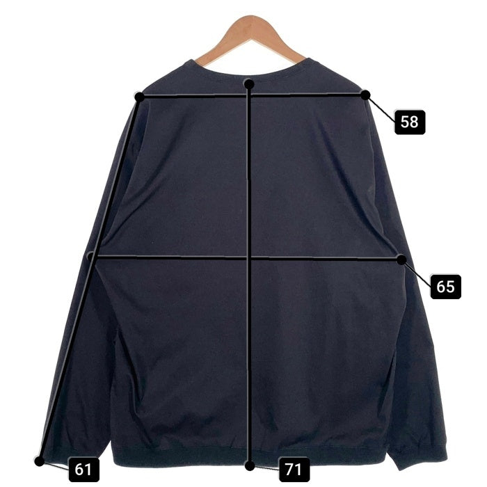 NEIGHBORHOOD ネイバーフッド 21AW HOME/E-SHIRT.LS ポリエステル プルオーバートップ ブラック カンガルーポケット 212TSNH-SHM06 Size 4 福生店
