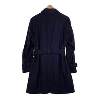 BLACK LABEL CRESTBRIDGE ブラックレーベル クレストブリッジ ウール シルク シングル トレンチコート ネイビー 51B30--204-28 Size M 福生店