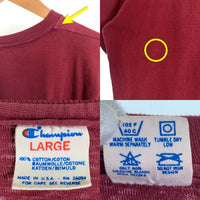 90's Champion チャンピオン NFL ワシントン・レッドスキンズ プリントTシャツ バーガンディー USA製 Size L 福生店