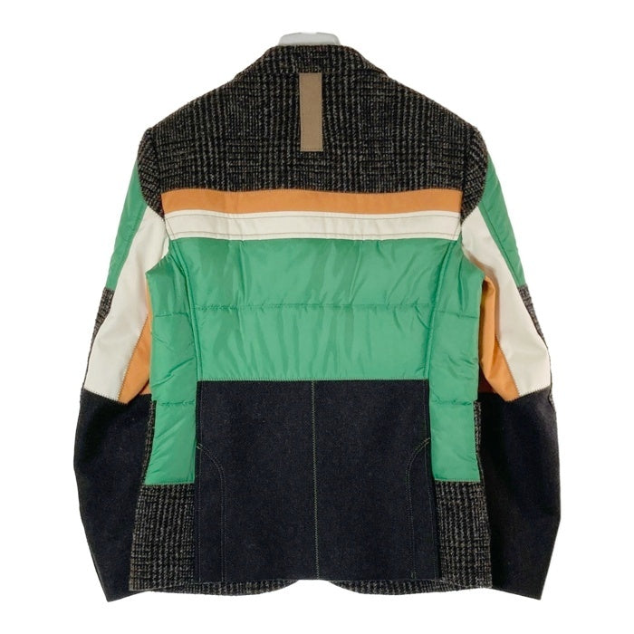 JUNYA WATANABE COMME des GARCONS MAN ジュンヤワタナベ コムデギャルソンマン WF-J008 AD2020 中綿切替 テーラードジャケット グリーン sizeS 瑞穂店