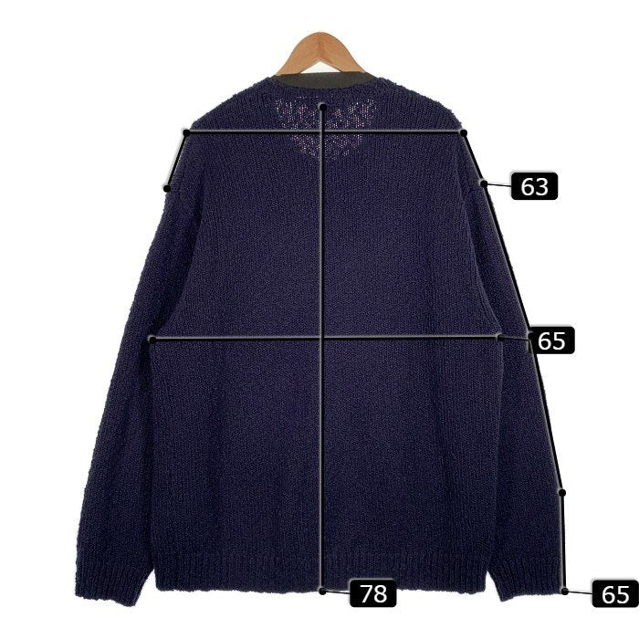 SUPREME シュプリーム 24SS Boucle Small Box Sweater ブークレスモールボックスセーター ネイビー コットン  Size XL 福生店