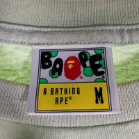 A BATHING APE アベイシングエイプ Japan Culture Lettered  T-Shirt プリント Tシャツ グリーン 001TEJ301066M Size M 福生店
