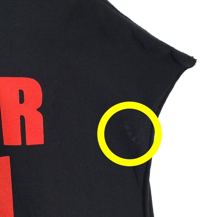 FEAR OF GOD フィアオブゴッド MARILYN MANSON マリリンマンソン BIEBER ジャスティンビーバー カットオフスリーブトップ Tシャツ ブラック Size L 福生店