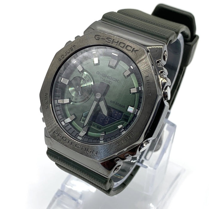 CASIO カシオ G-SHOCK デジアナ クォーツ腕時計 WR20BAR グリーン GM-2100B 福生店