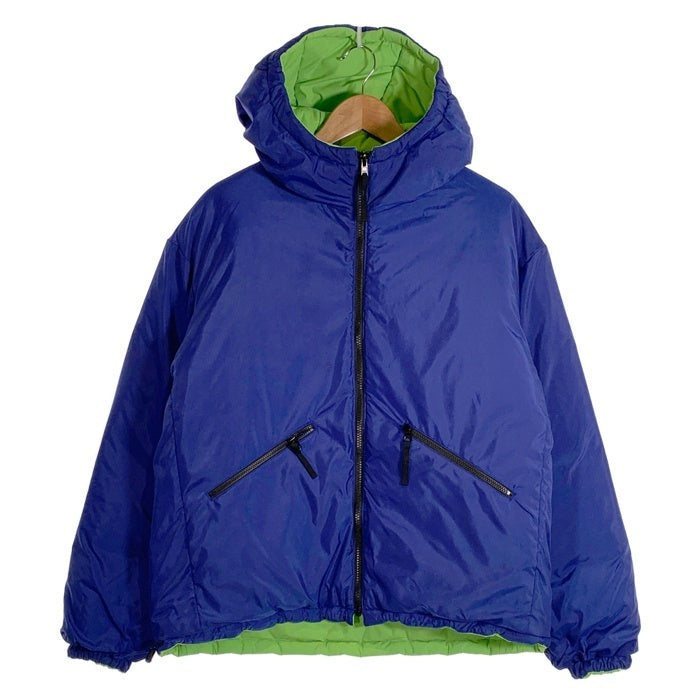 B&Y UNITED ARROWS ユナイテッドアローズ リバーシブル 90s パデッド フーディアウター ライム/ブルー 1225-115-0067 Size M 福生店