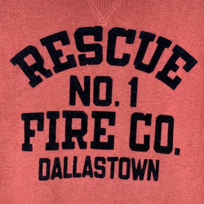 WAREHOUSE ウエアハウス SET-IN FREEDOM SWEAT " RESCUE NO.1 " スウェットトレーナー セットインフリーダム レッド Size 42 福生店