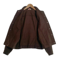 70's LEVI'S リーバイス Cotton Pique Trucker Jacet コットンピケ トラッカージャケット ボタン裏529 ビッグE 三角タグ ブラウン Size M相当 福生店