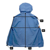 70's Sears シアーズ KINGS ROAD ジップアップパーカー袖ライン ポリコットン ライトブルー Size L 瑞穂店