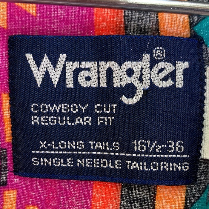 Wrangler ラングラー BD 長袖シャツ ネイティブ柄 マルチカラー sizeXL 瑞穂店