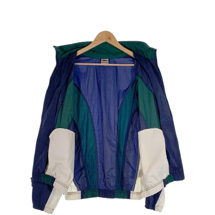 NIKE ナイキ ナイロン トラックジャケット ネイビー グリーン ホワイト 台湾製 Size M 福生店
