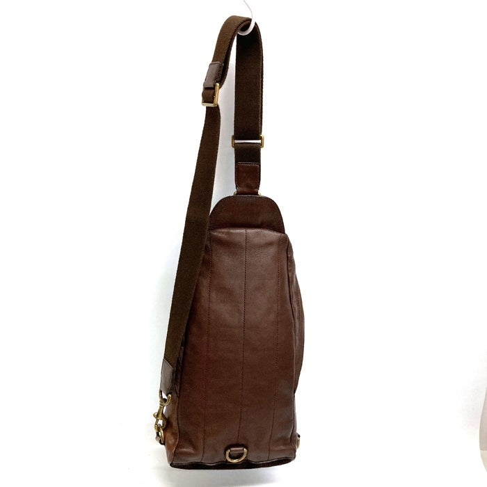 COACH コーチ 70796 ブリーカー カラーブロック コンバーチブル スリングバッグ ソフトポートレザー ショルダー ボディバッグ ブラウン 瑞穂店