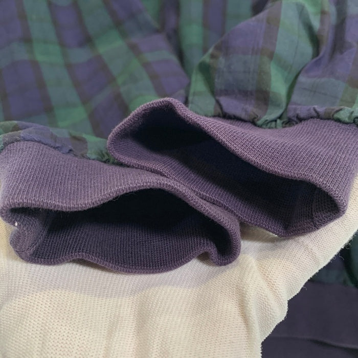 90's FIELD GEAR フィールドギア チェックプルオーバージャケット コットン ブラックウォッチ グリーン ネイビー Size L 福生店