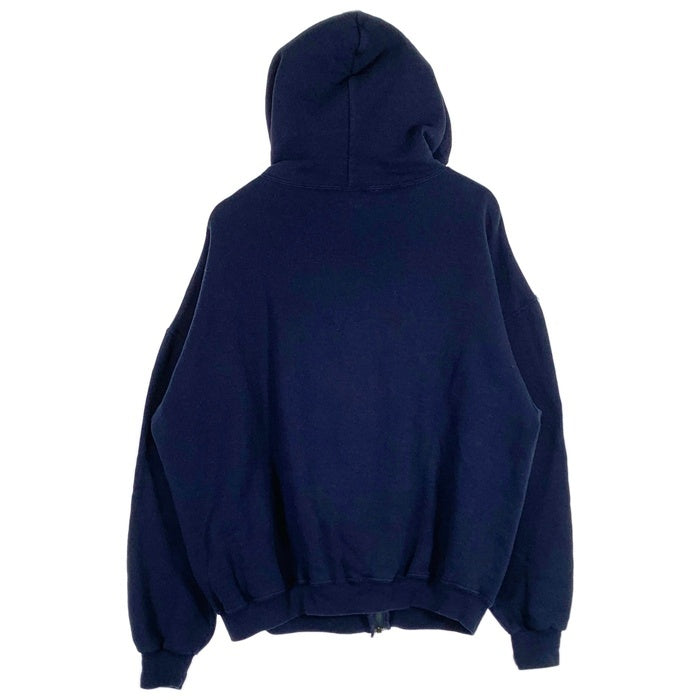90~00's RUSSELL ATHLETIC ラッセルアスレチック ジップアップ スウェットパーカー ネイビー USA製 Size XL 福生店