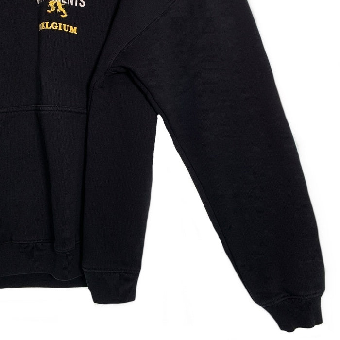 VETMENS ヴェトモン 19SS SECRET SOCIETY オーバーサイズ プルオーバー フーディー パーカー ブラック Size S 福生店
