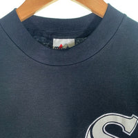 90's majestic マジェスティック Chicago White Sox シカゴ ホワイト ソックス 半袖 tシャツ ブラック Size L 福生店