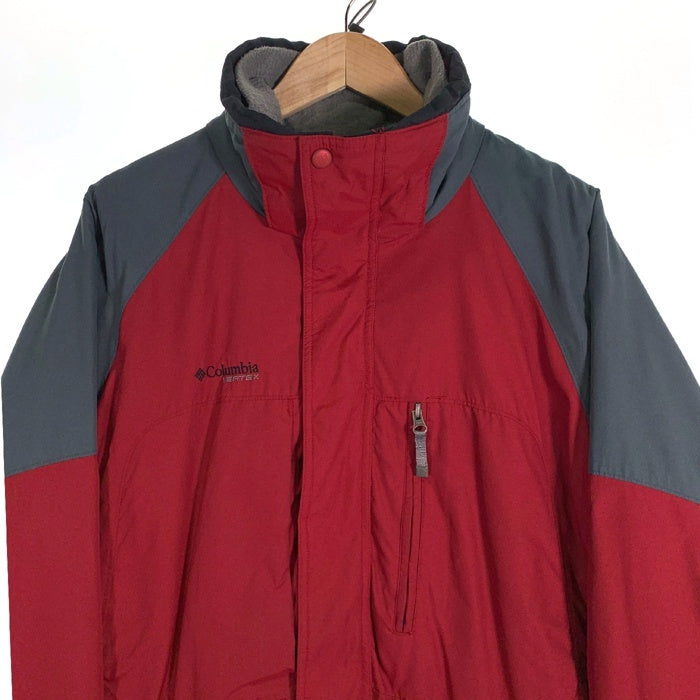 Columbia コロンビア VERTEX ナイロンジャケット フリースライナー レッド グレー F4MO2288 Size L 福生店