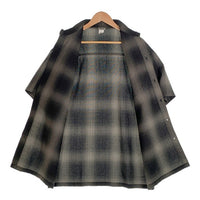 CALTOP キャルトップ オンブレチェック 半袖シャツ ブラック アクリル Size M 福生店