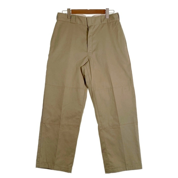 90's Dickies ディッキーズ ダブルニー ワークパンツ IDEALジップ ベージュ メキシコ製 85283KH Size 34×30 福生店