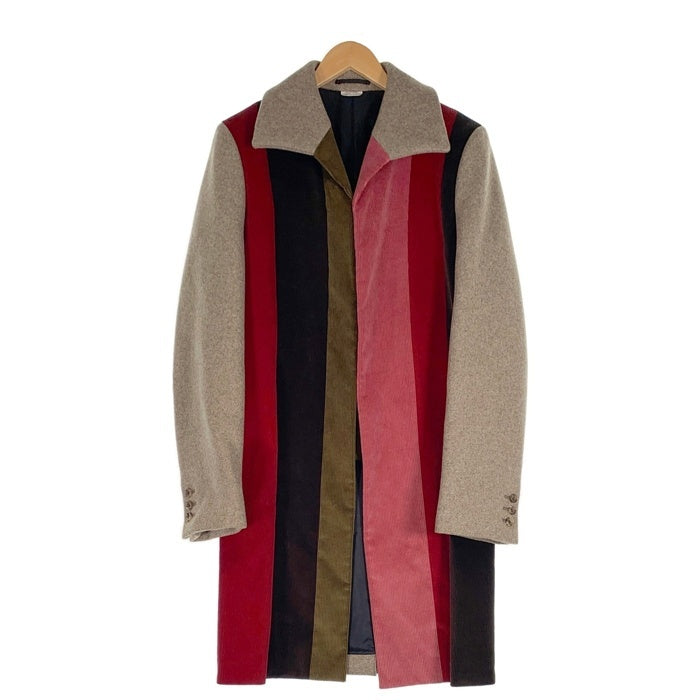 COMME des GARCONS HOMME PLUS コムデギャルソンオムプリュス ウール コーデュロイストライプ ロングコート ジャケット 本切羽 マルチカラー PJ-J053 AD2022 Size M 福生店