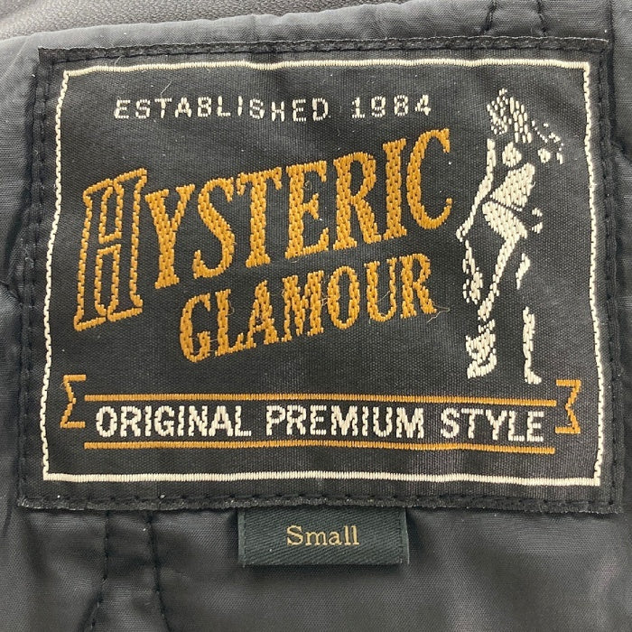 HYSTERIC GLAMOUR ヒステリックグラマー 0153AB07 ボアフリース レザー ダブルライダースジャケット ブラック SizeS 瑞穂店