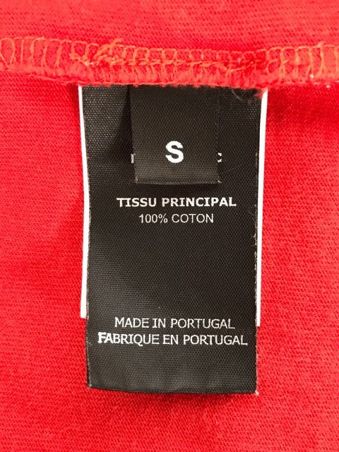 VETEMENTS ヴェトモン 19AW Back Barcode Patch Over Size Tee バックバーコード オーバーサイズTシャツ レッド Size S 福生店