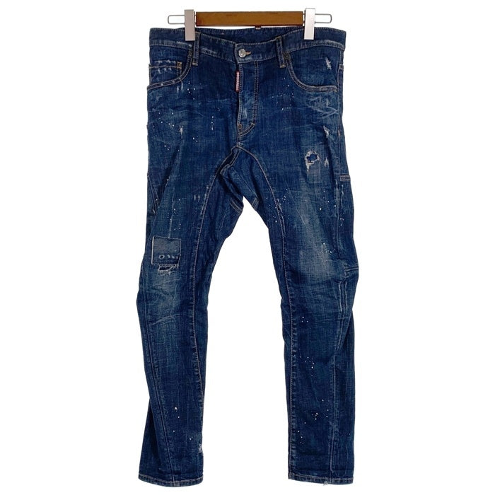DSQUARED2 ディースクエアード Tidy Biker Jean ティディー バイカー ジーン ダメージ加工 デニムパンツ インディゴ Size 46 福生店