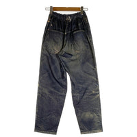 US アス Fake Vintage Denim Easy Pants フェイクヴィンテージデニム イージーパンツ 転写プリント インディゴ Size F 福生店