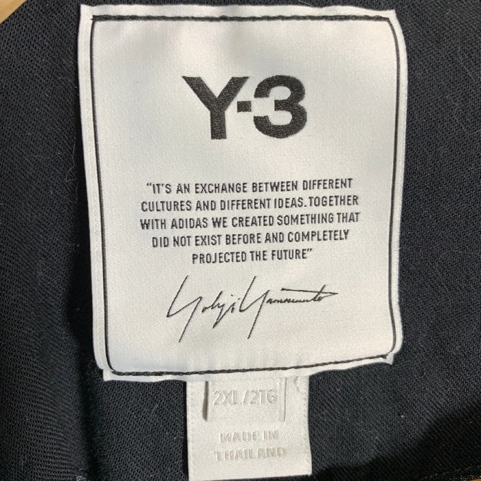 Y-3 ワイスリー M 3 STP SS TEE スリーストライプショートスリーブTシャツ ブラック H16334 Size 2XL 福生店