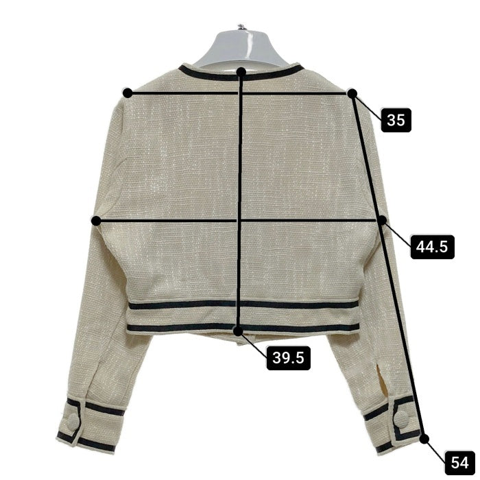 Darich ダーリッチ ツイードジャケットミニスカートセットアップ アイボリー sizeS 瑞穂店