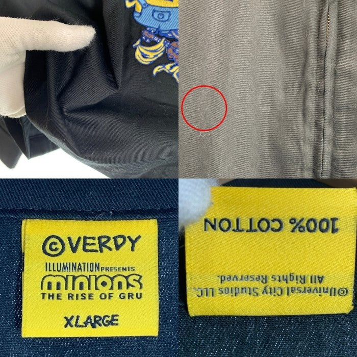 Wasted Youth ウエステッドユース Minions ミニオンズ Verdy ヴェルディー ワークジャケット ブラック Size XL 福生店
