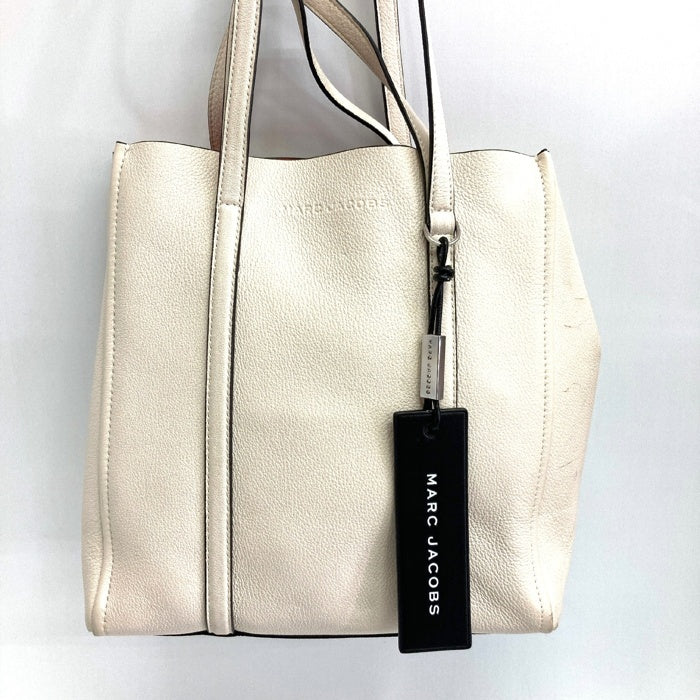 MARC JACOBS マークジェイコブス ２WAY レザー TAG TOTE バッグ ホワイト 瑞穂店