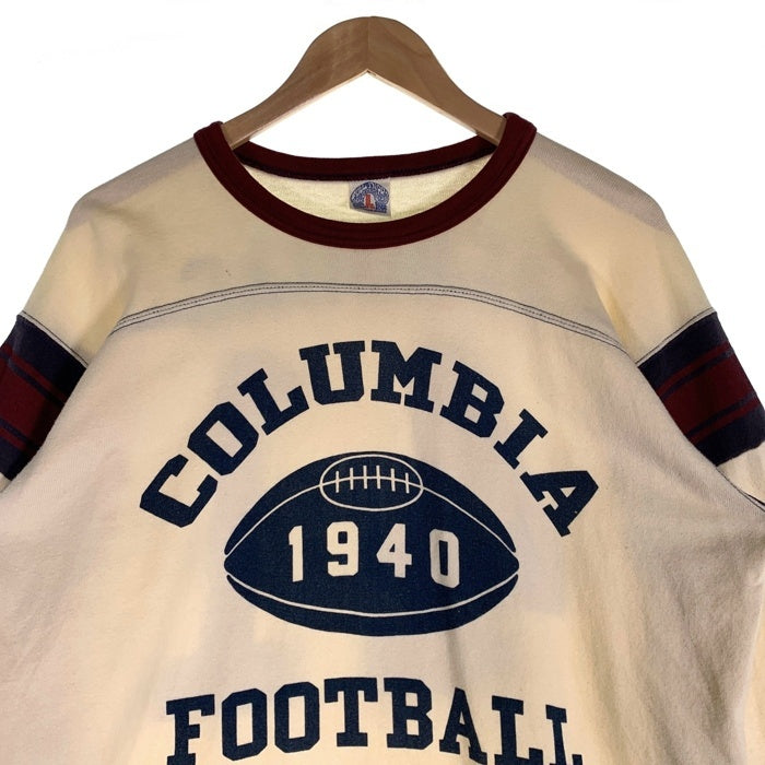 BOOTLEGGERS REUNION ブートレガーズリユニオン 七分丈 ラグランスリーブ フットボール Tシャツ ナチュラル Size L (42-44) 福生店