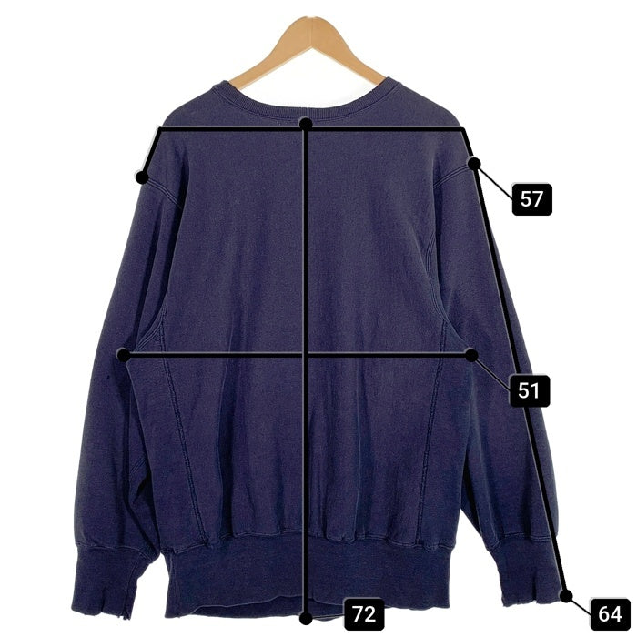 Champion チャンピオン REVERSE WEAVE リバースウィーブ NOTRE DAME ノートルダム クルーネックスウェットトレーナー ネイビー Size L 相当 福生店