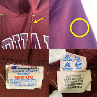 80's Champion チャンピオン REVERSE WEAVE リバースウィーブ HARVARD ハーバード大学 トリコタグ プリントタグ プルオーバー パーカー フーディー バーガンディー USA製 Size M 福生店