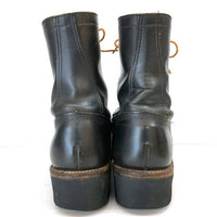 90's~ Work N Sport レザーロガーブーツ ブラック USA製 ビブラムソール Size 26-26.5cm 相当 瑞穂店