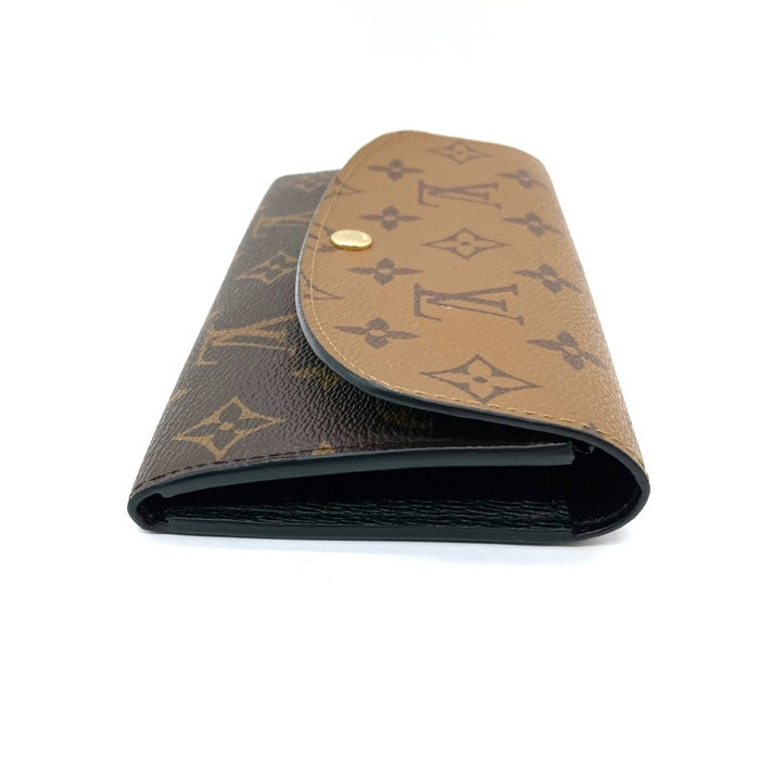 LOUIS VUITTON ルイヴィトン モノグラム・リバース ポルトフォイユ・エミリー 長財布 ベージュ×ブラウン 瑞穂店