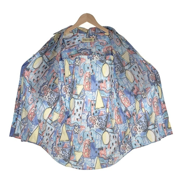 WHEIT OKK 総柄プリント 半袖シャツ ライトブルー Size M 福生店