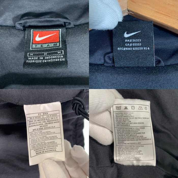 00's NIKE TEAM ナイキ ナイロン トラックジャケット ブラック チャコール Size M (実寸L相当) 福生店