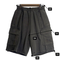 WIND AND SEA ウィンダンシー Sulfer Acid Studs Sweat Short サルファーアシッドスタッズ スウェットショーツ ショートパンツ チャコール WDS-O-STD-24-Q4-CS-03 Size M 福生店